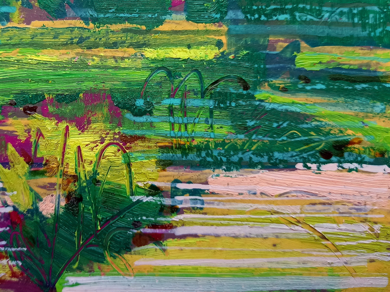 Oil painting Flowering meadows Viktor Khadzhinov - 5
