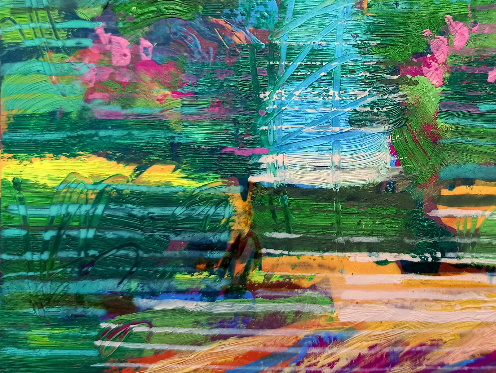 Oil painting City Park Viktor Khadzhinov - 4