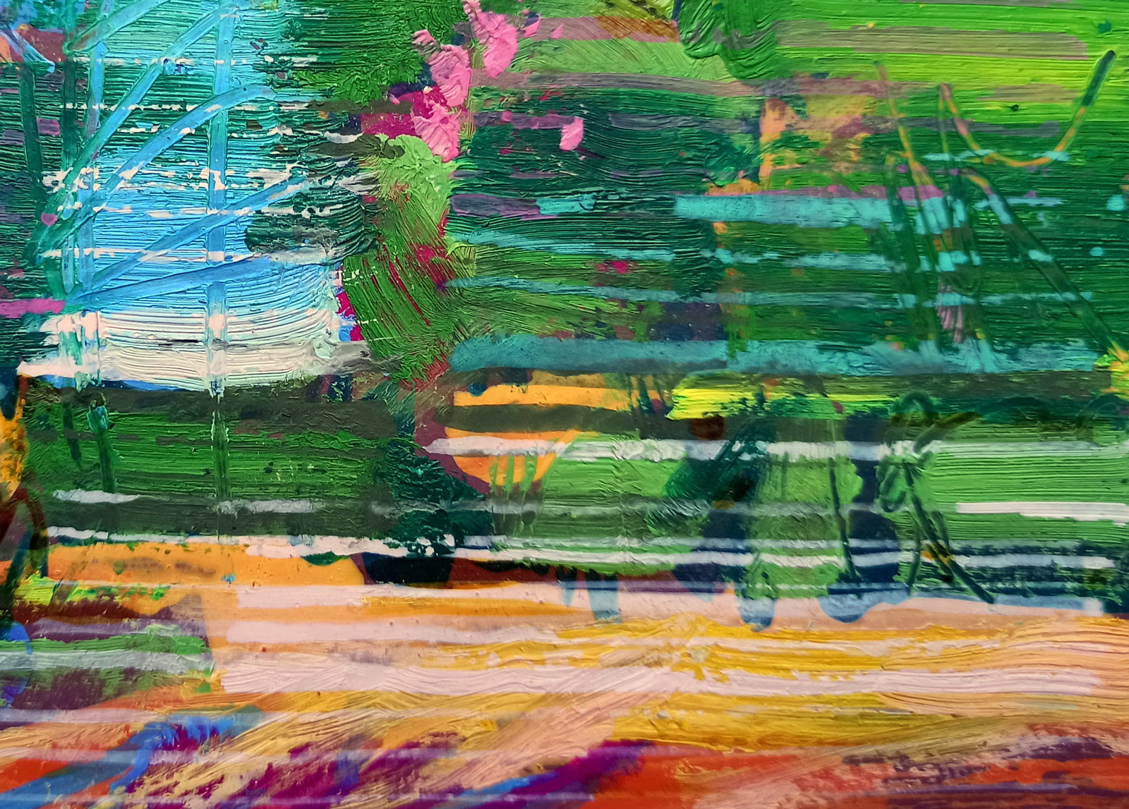 Oil painting City Park Viktor Khadzhinov - 5