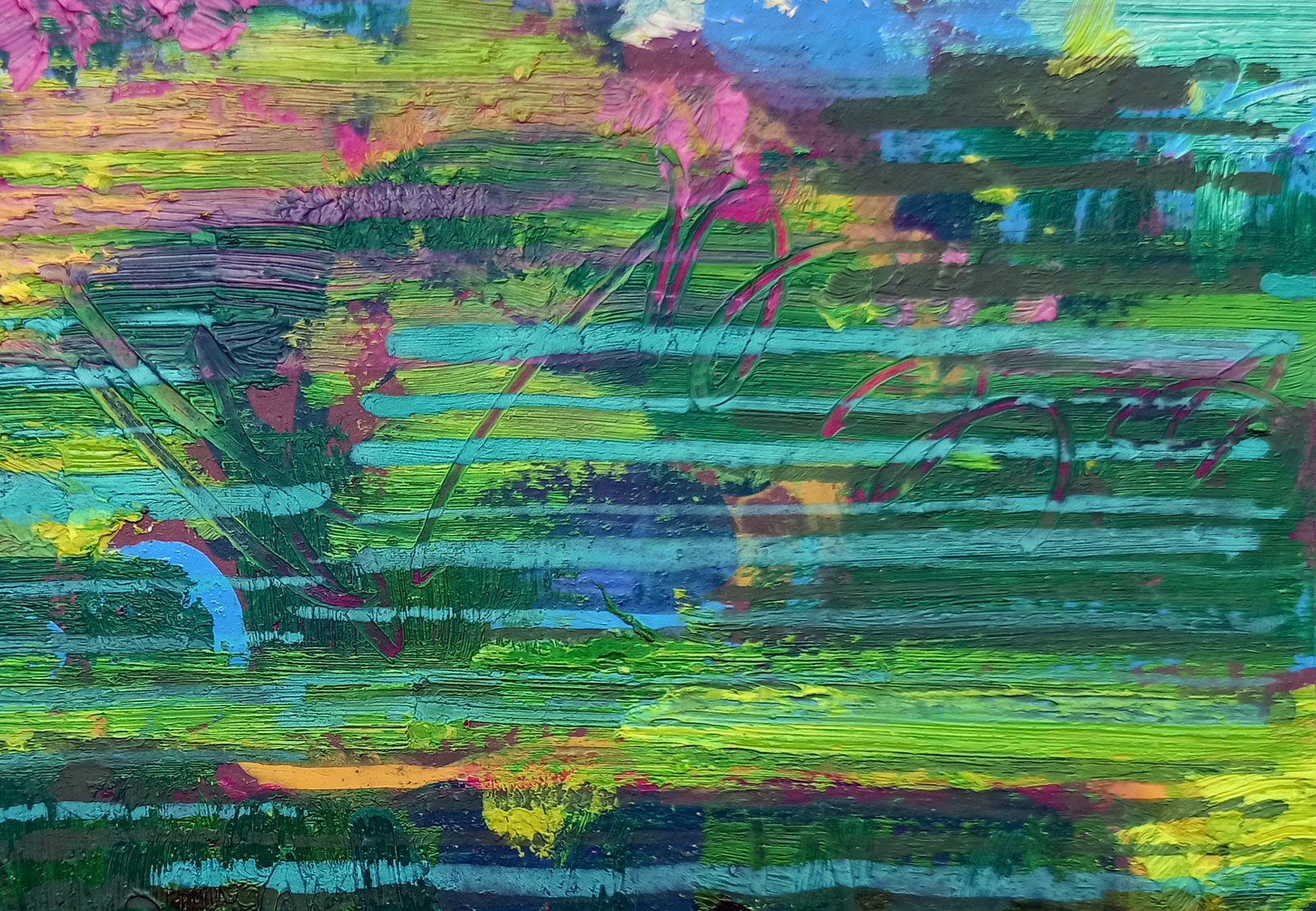 Oil painting Garden outside the city Viktor Khadzhinov - 3