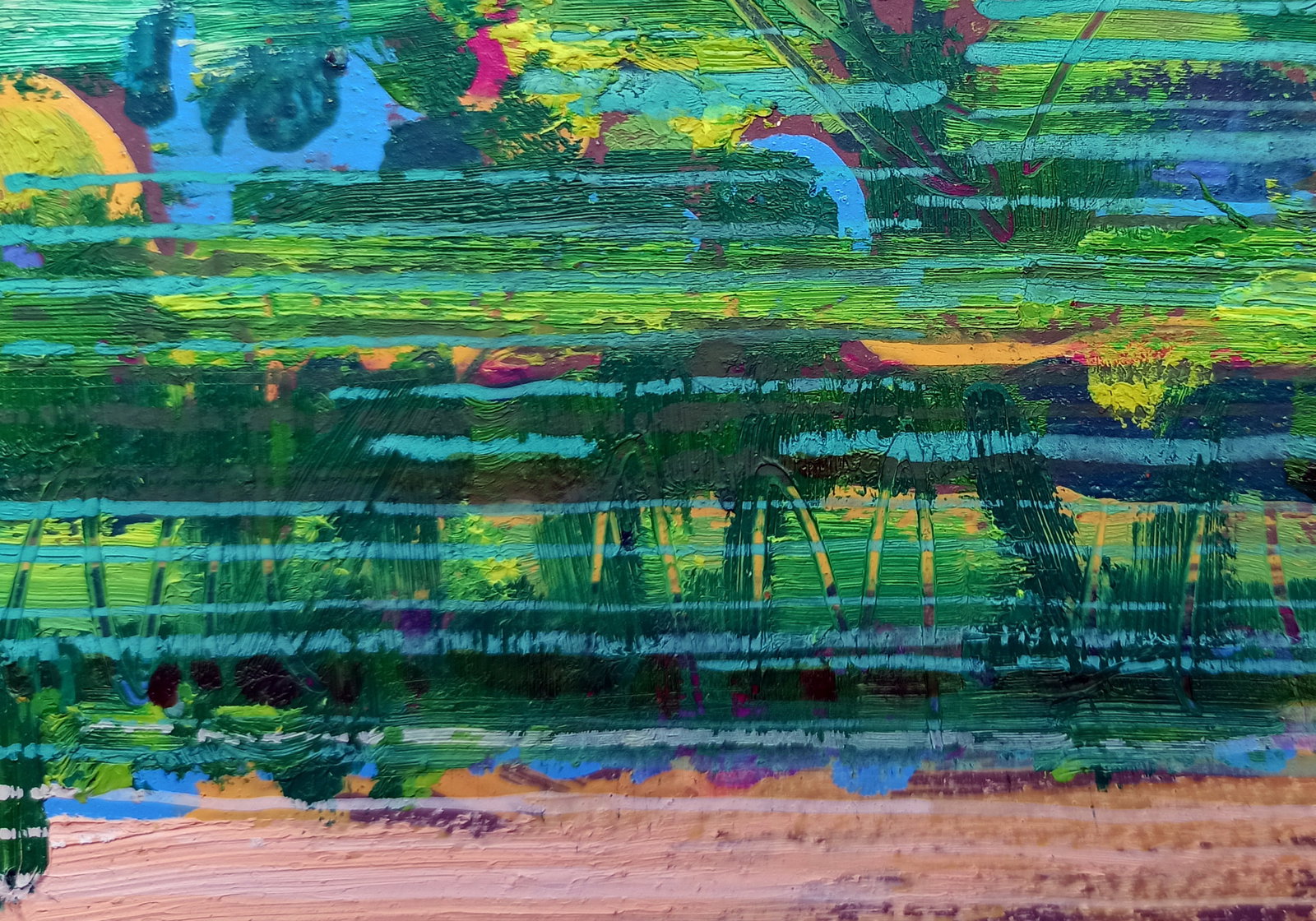 Oil painting Garden outside the city Viktor Khadzhinov - 4