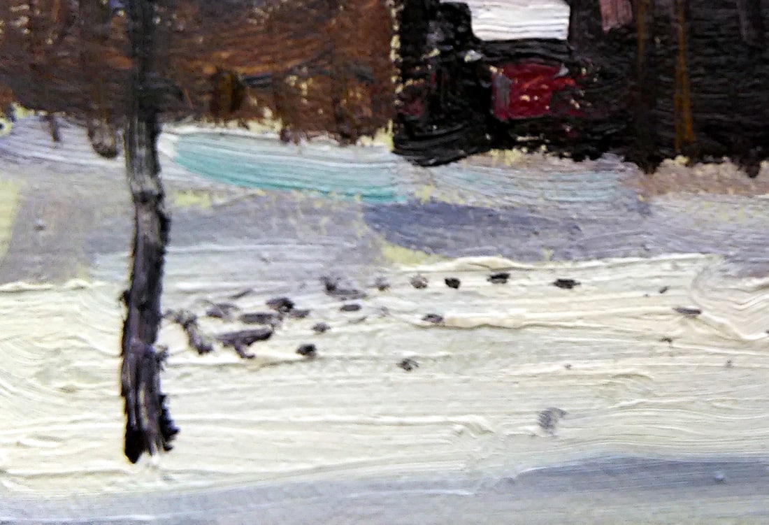 Oil painting Late afternoon in winter Viktor Khadzhinov - 4