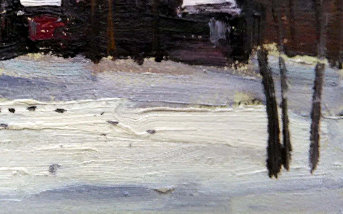 Oil painting Late afternoon in winter Viktor Khadzhinov - 5