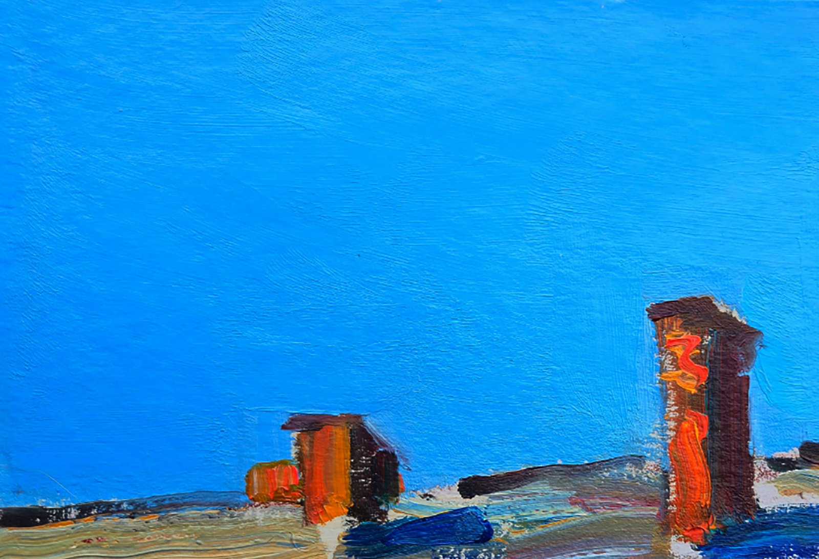 Oil painting Sunny quiet summer day Yuri Shkrob - 2