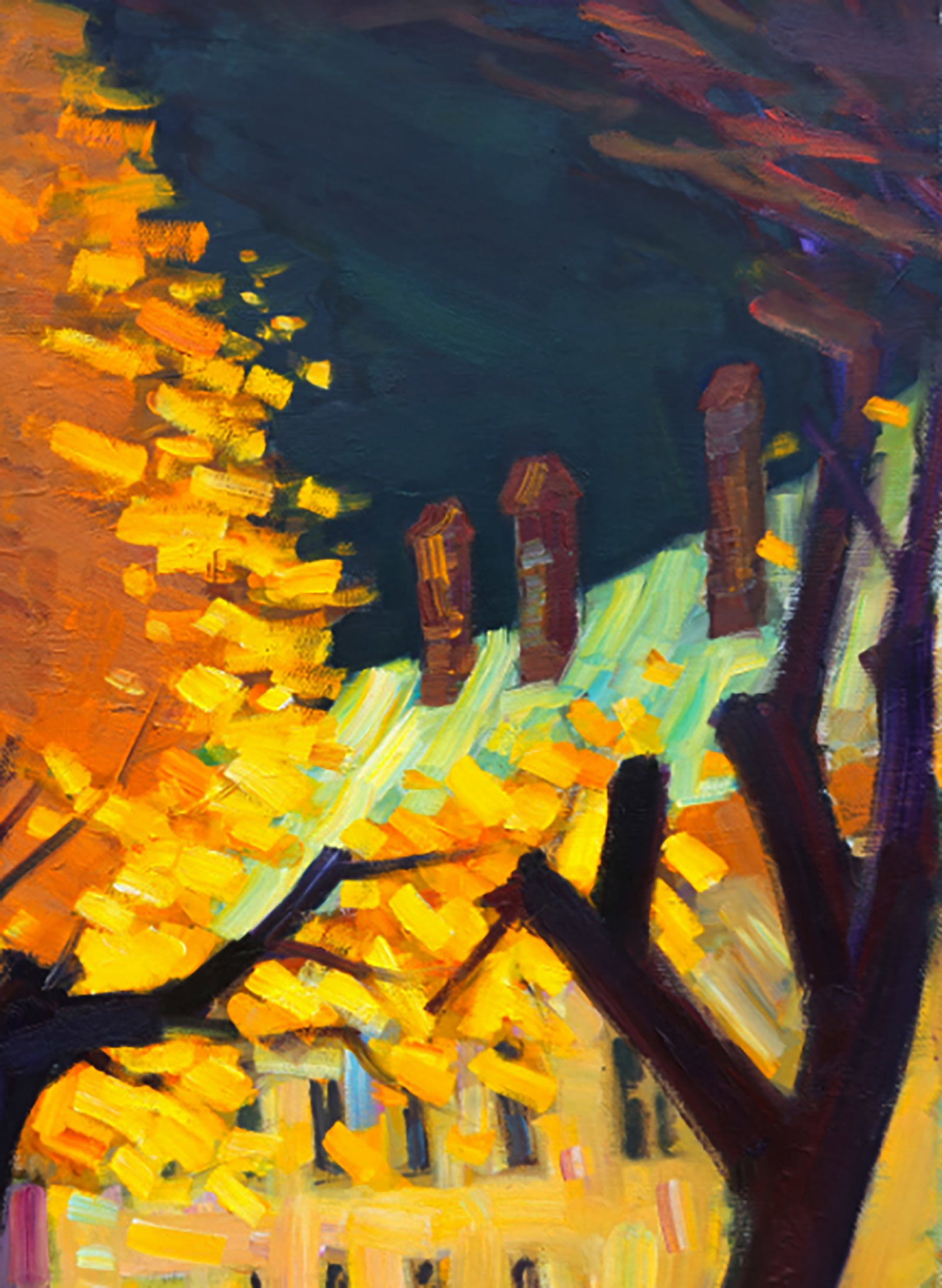 Oil painting Triumph of Autumn Yuri Shkrob - 3