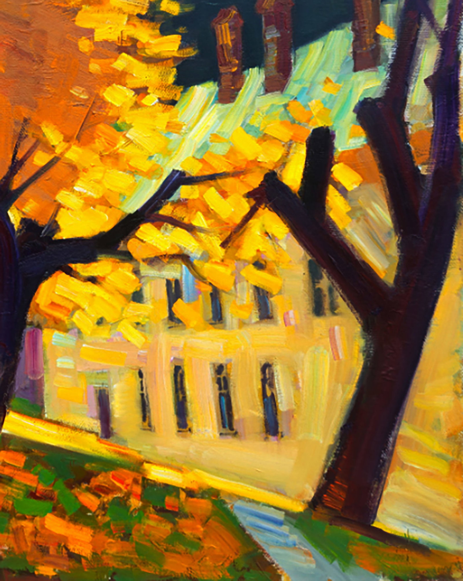 Oil painting Triumph of Autumn Yuri Shkrob - 5