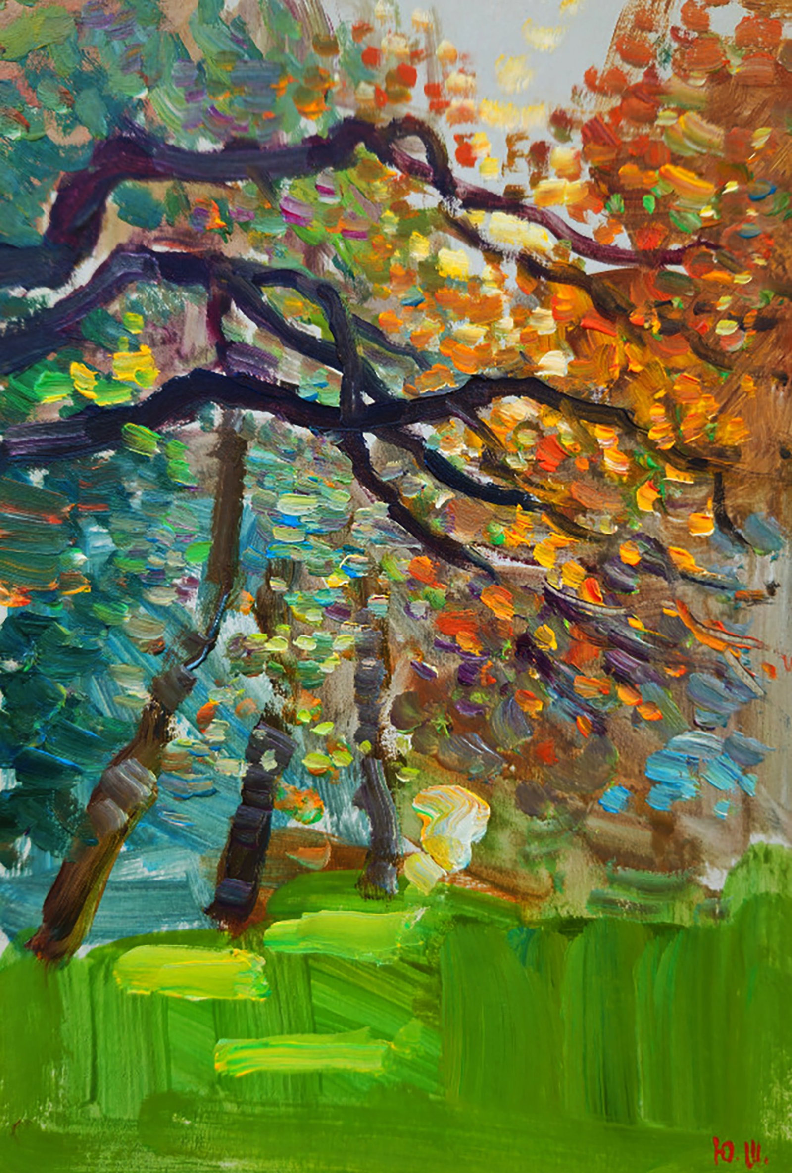 Oil painting Amazing light in nature Yuri Shkrob: Title: Oil painting Amazing light in nature Yuri Shkrob Description: 57SHKR Painter: Yuri Shkrob Size: 18?13 cm/7.08x5.11 inches Components: oil, cardboard Original painting CONDITION: excellent ARTIS
