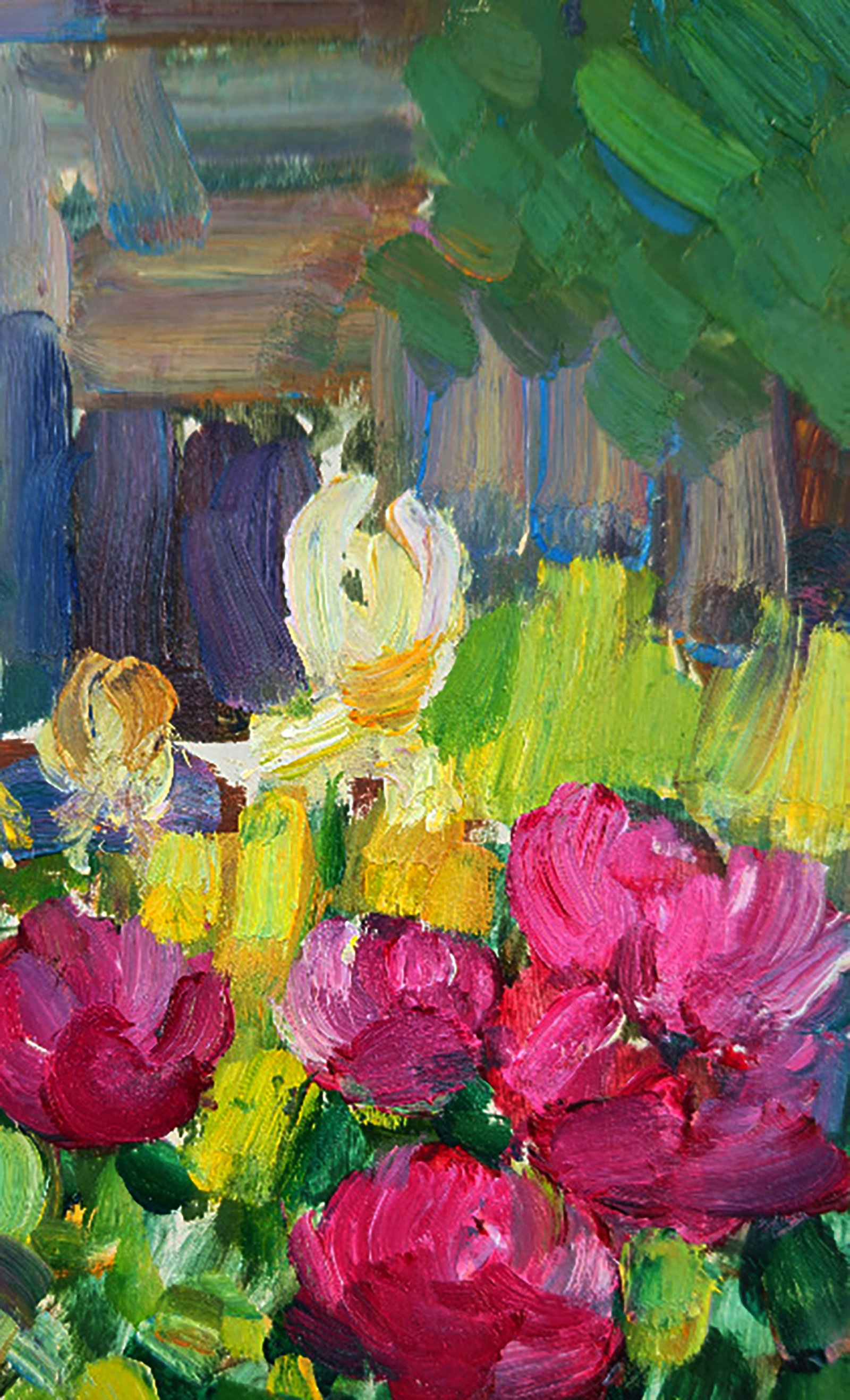 Oil painting Flowers in the Garden Yuri Shkrob - 3