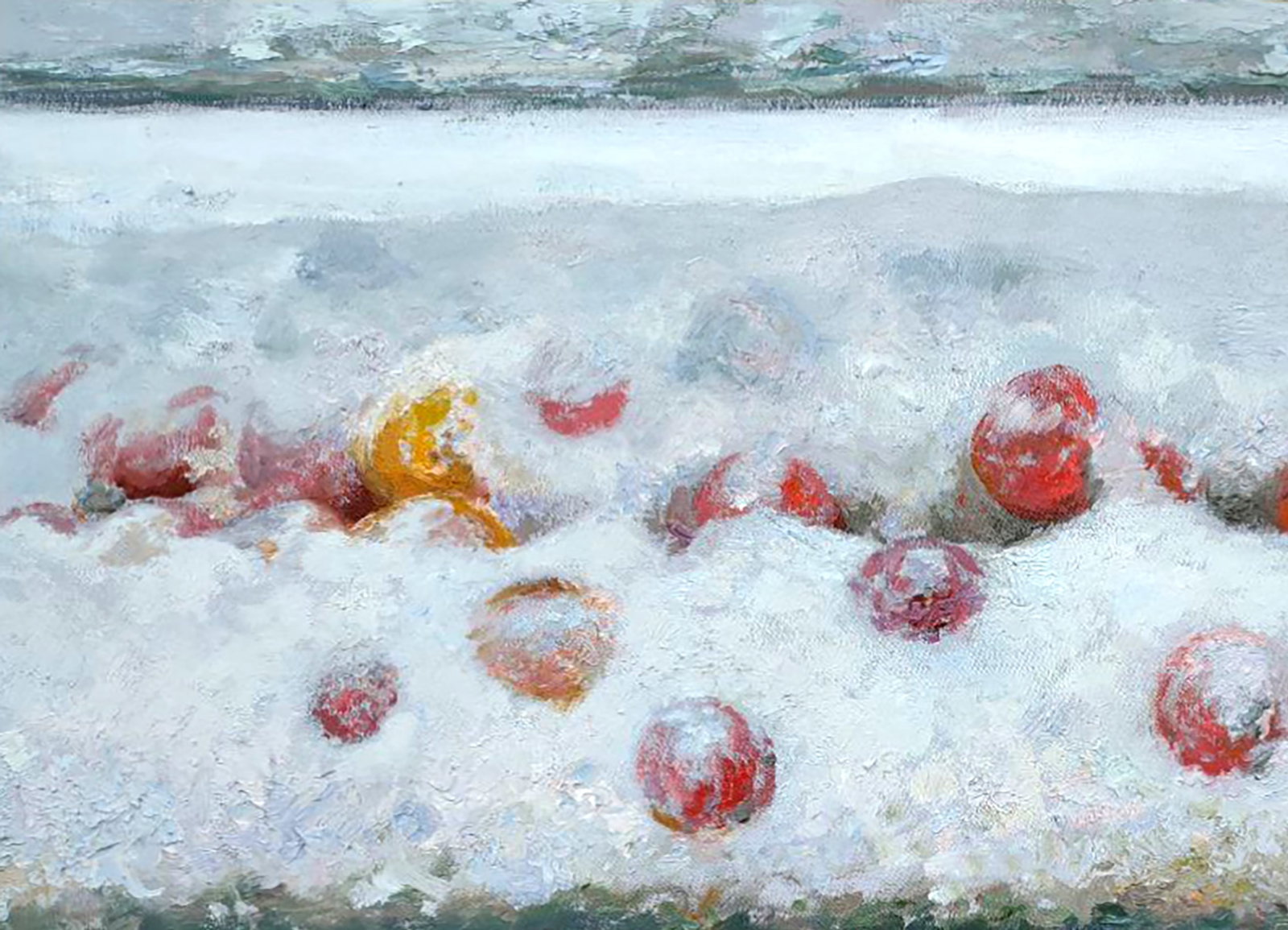 Oil painting In the parent's garden Leonid Pavlenko - 2