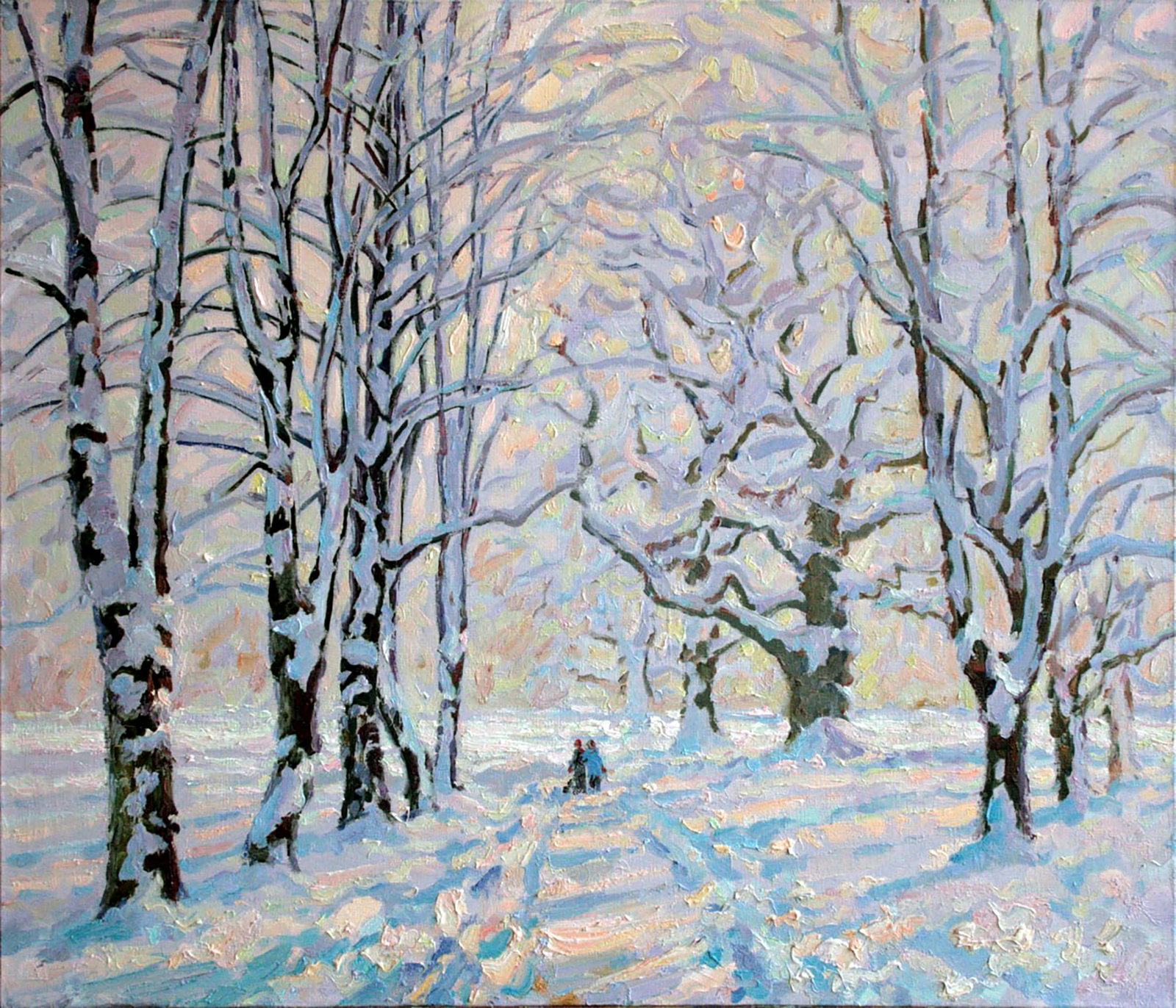 Oil painting Winter's Tale Leonid Pavlenko: Title: Oil painting Winter's Tale Leonid Pavlenko Description: 37PAVL Painter: Leonid Pavlenko Size: 65x75 cm/25.59x29.52 inches Components: oil, canvas Original painting CONDITION: excellent ARTIST: 