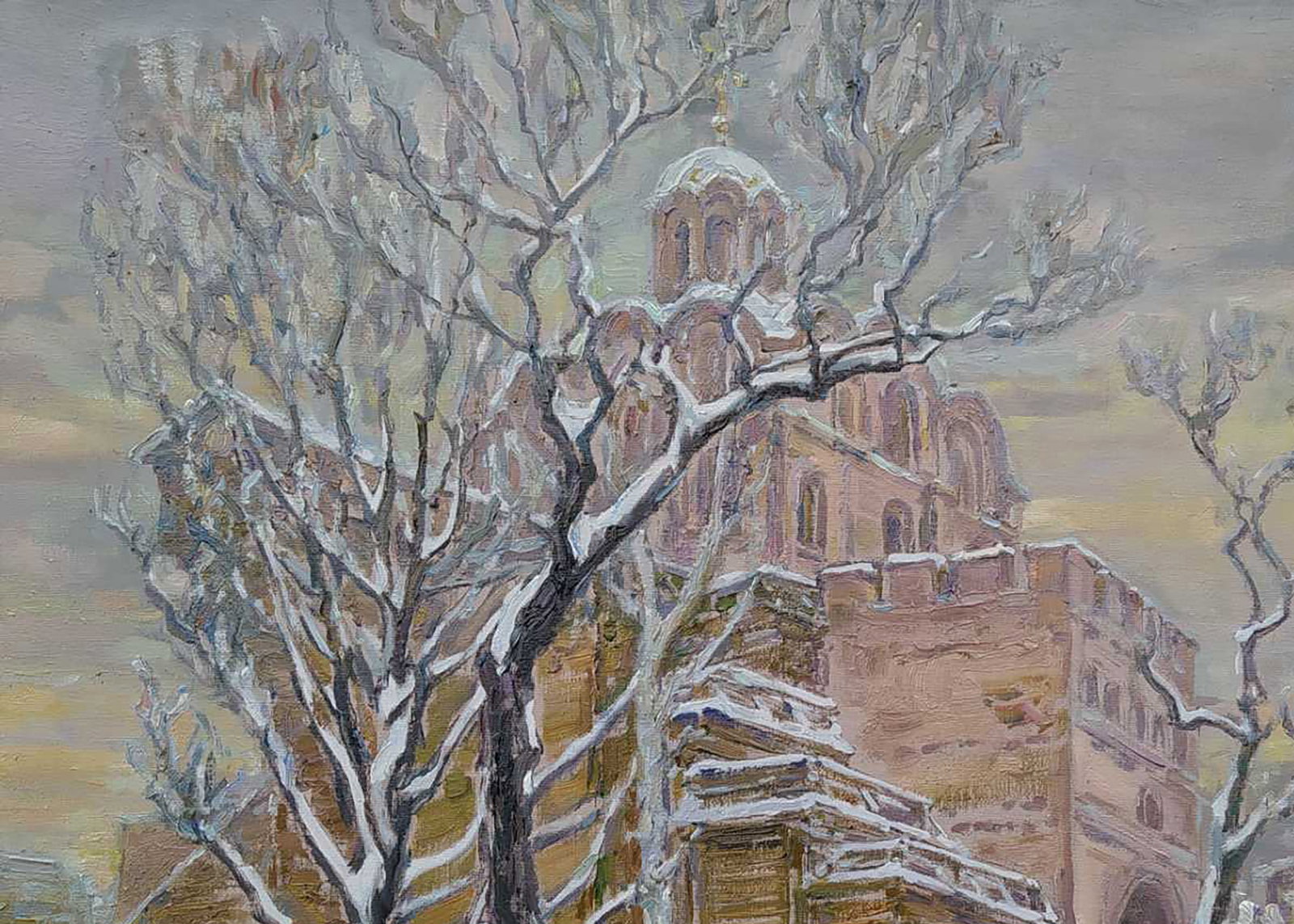 Oil painting Golden Gate Leonid Pavlenko - 2