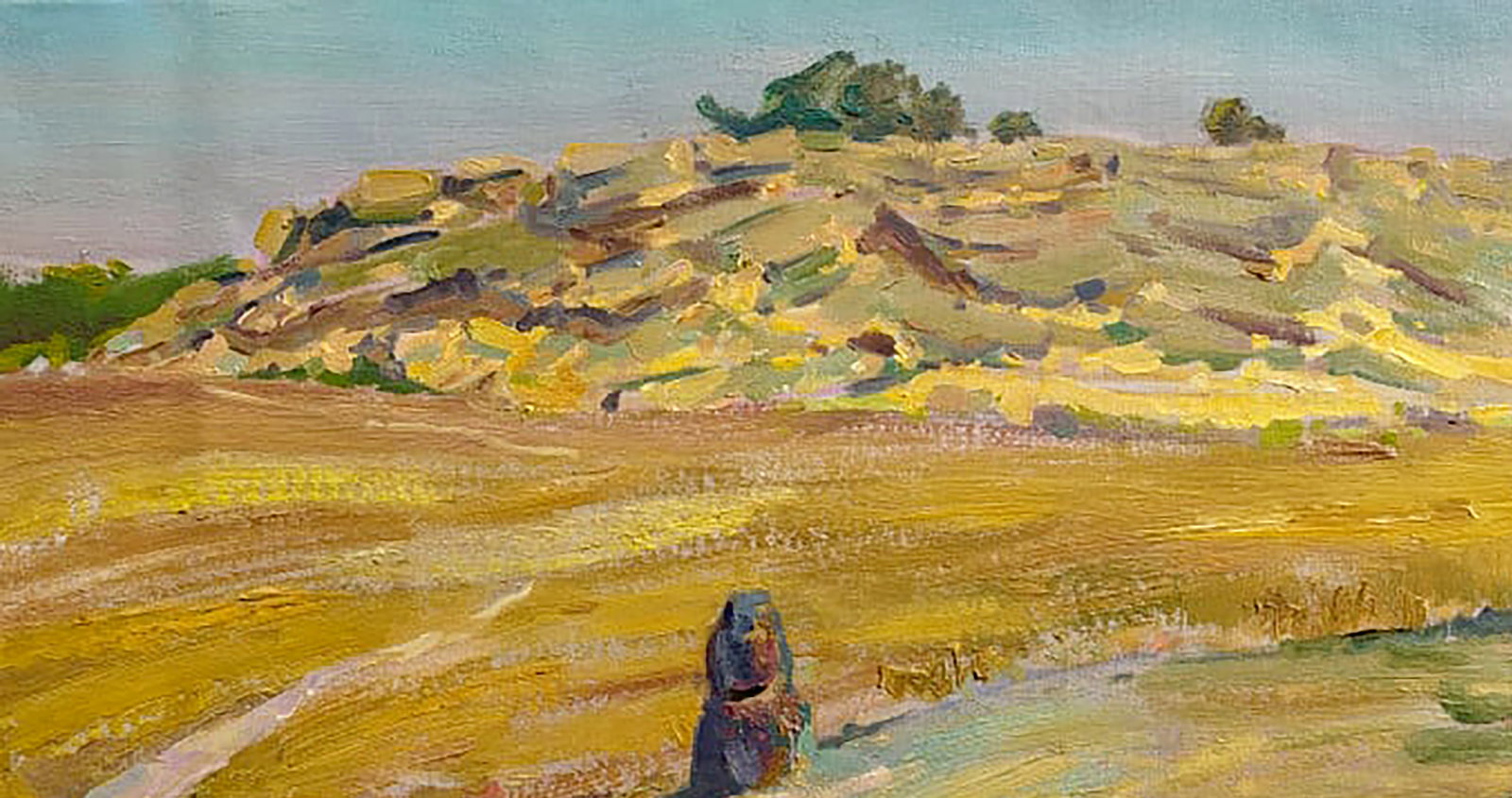 Oil painting Stone grave Leonid Pavlenko - 2
