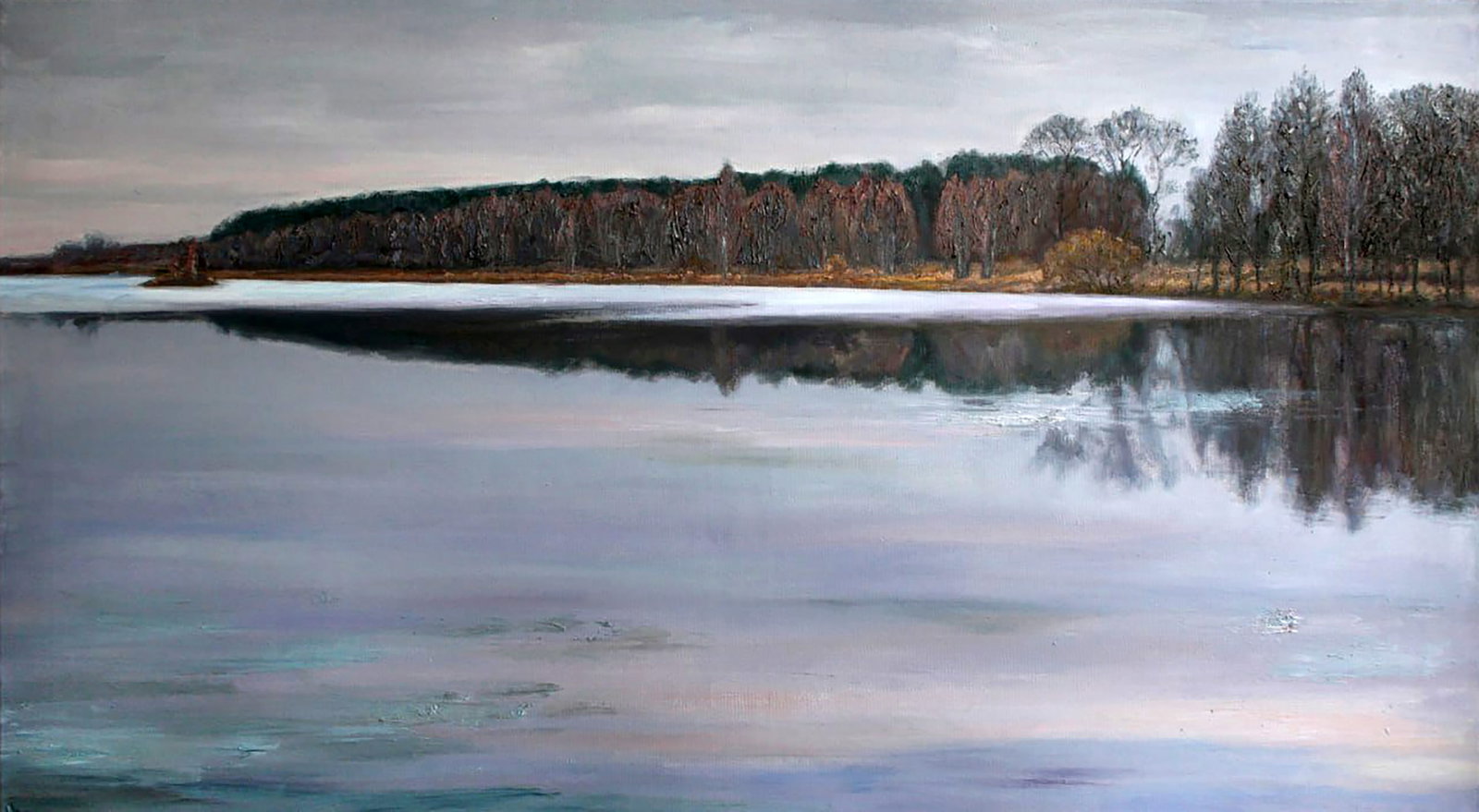 Oil painting Autumn balance Leonid Pavlenko: Title: Oil painting Autumn balance Leonid Pavlenko Description: 57PAVL Painter: Leonid Pavlenko Size: 80x140 cm/31.49x55.11 inches Components: oil, canvas Original painting CONDITION: excellent ARTIST