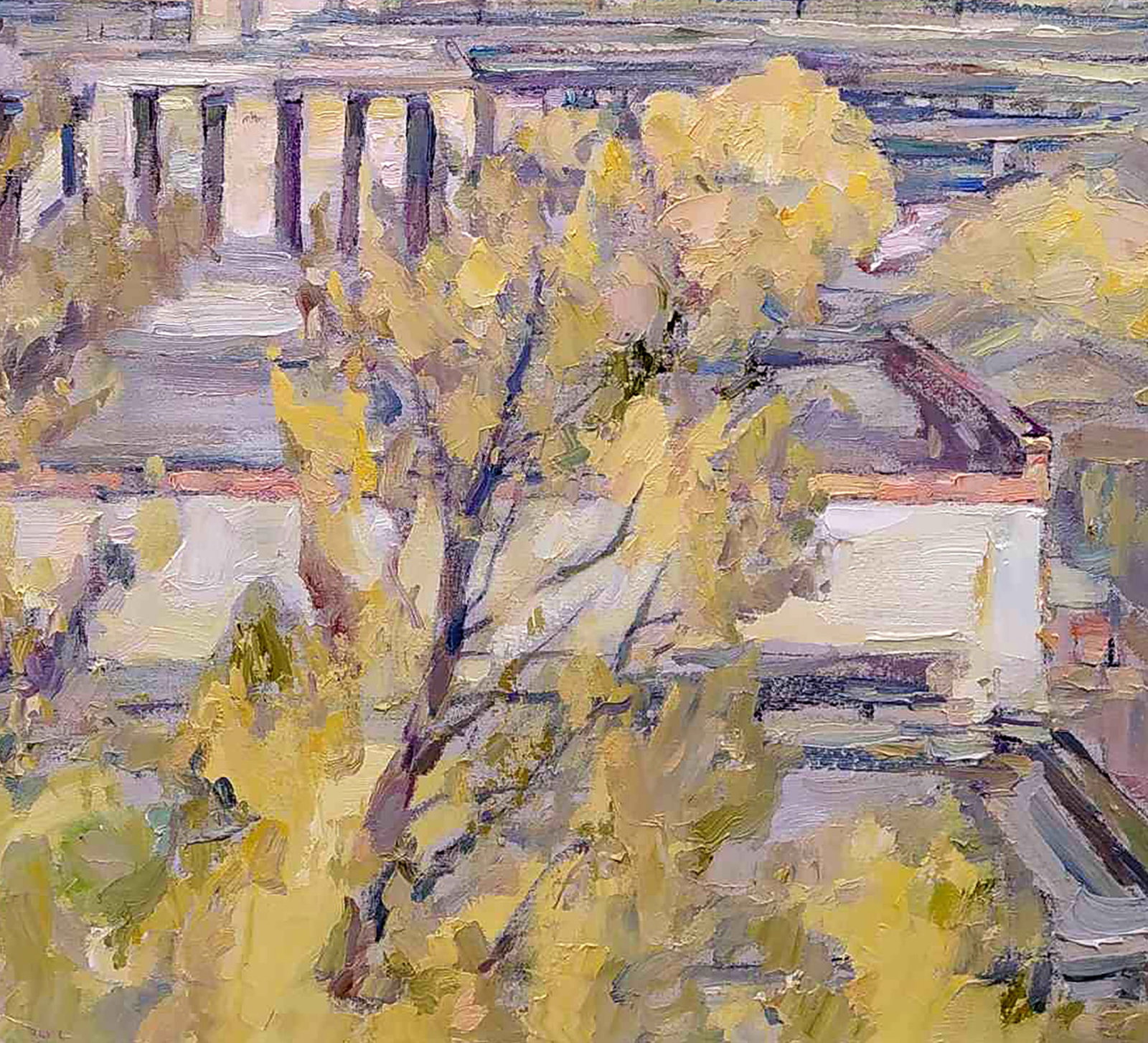 Oil painting Autumn in the city Leonid Pavlenko - 5