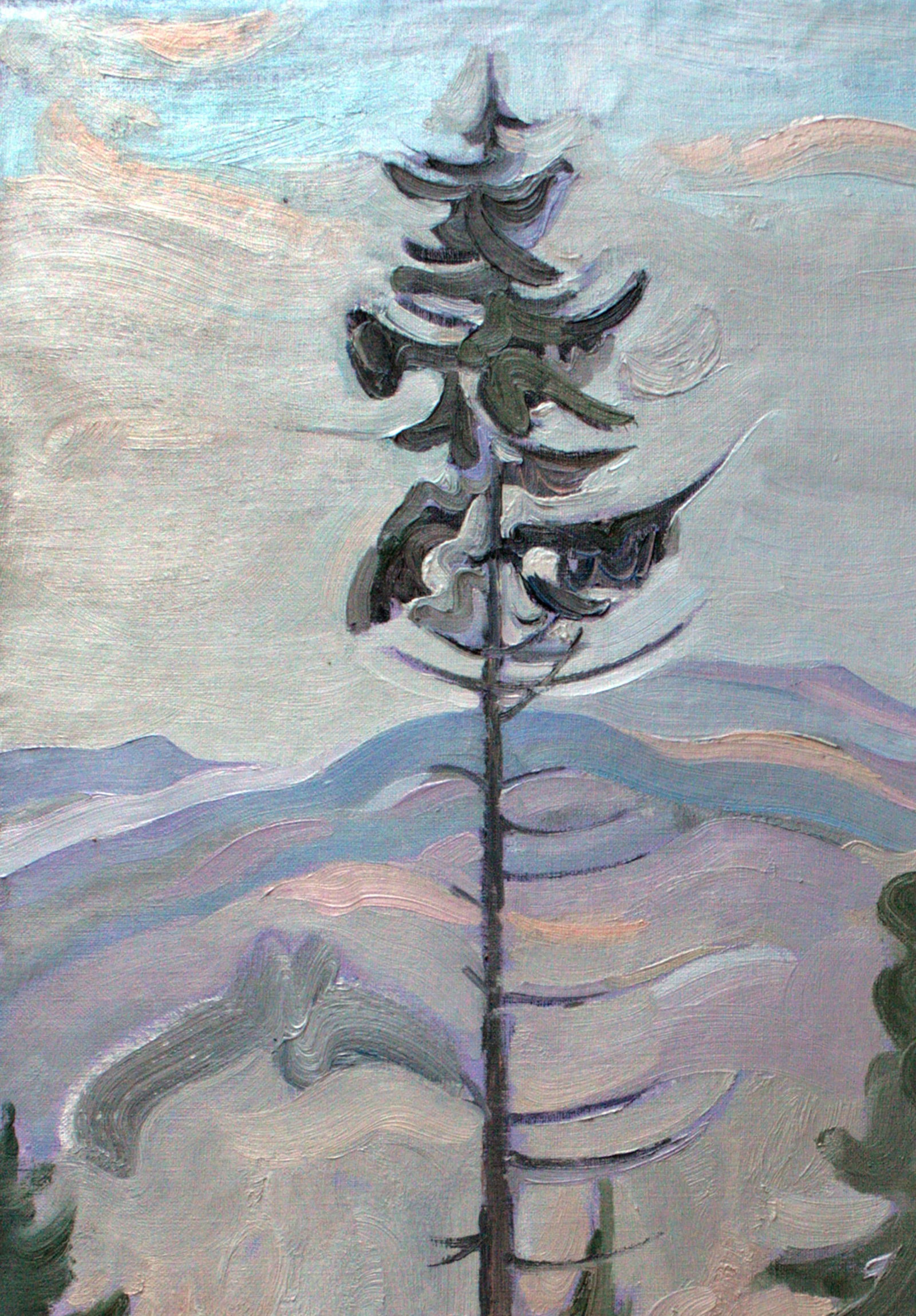 Oil painting Spruce Leonid Pavlenko - 2