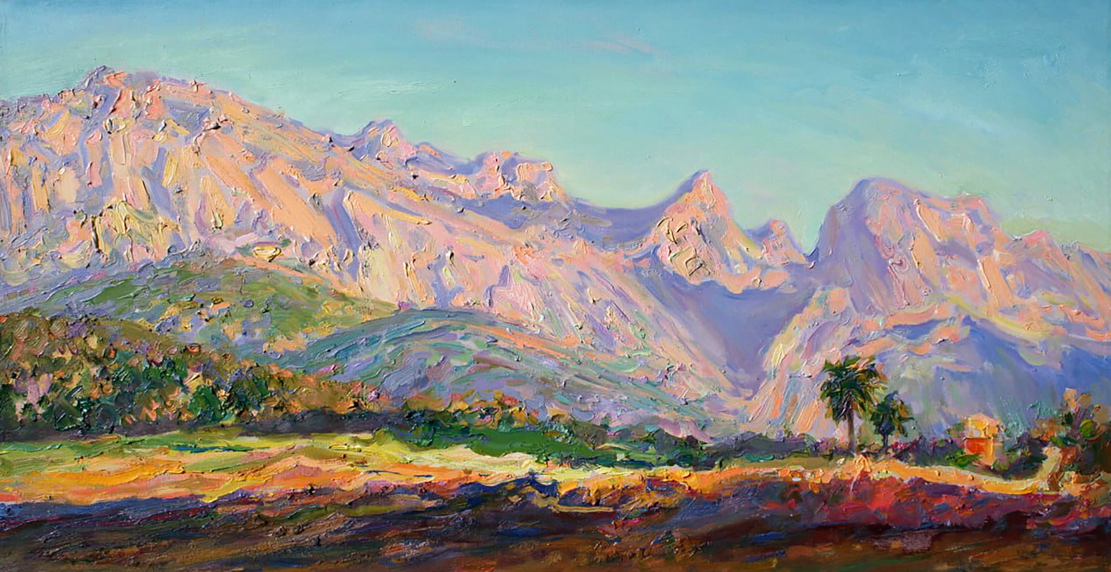 Oil painting Southern morning Leonid Pavlenko: Title: Oil painting Southern morning Leonid Pavlenko Description: 92PAVL Painter: Leonid Pavlenko Size: 50x90 cm/19.68x35.43 inches Components: oil, canvas Original painting CONDITION: excellent ARTIS