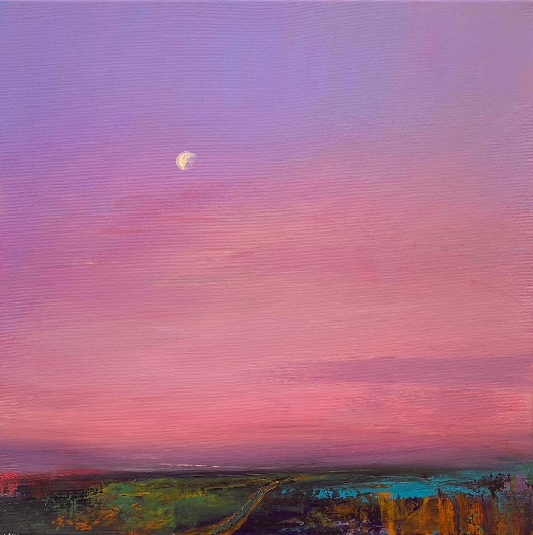 Acrylic painting The path home Igor Kutsenko: Title: Acrylic painting The path home Igor Kutsenko Description: 29Kut Painter: Igor Kutsenko S?ze: 40x40 cm/15,75x15,75 inches Components: Acrylic, canvas Original painting from our collection ERA: 2