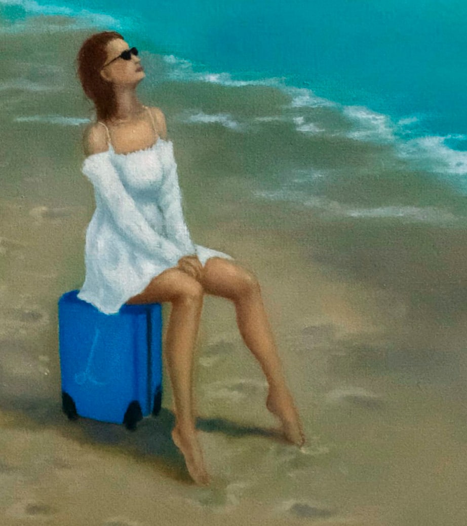Oil painting Women on the beach Ukrainian painter - 3