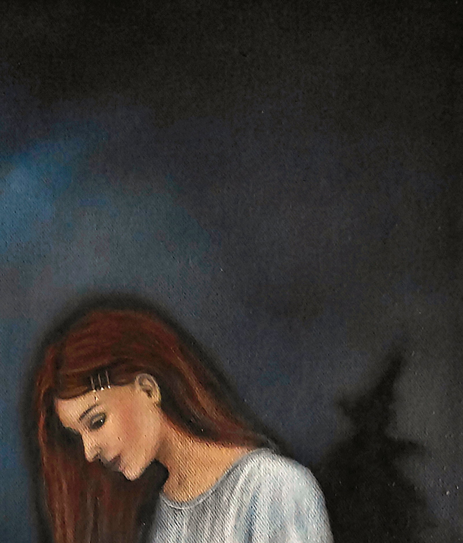 Oil painting Woman in white Ukrainian painter - 7