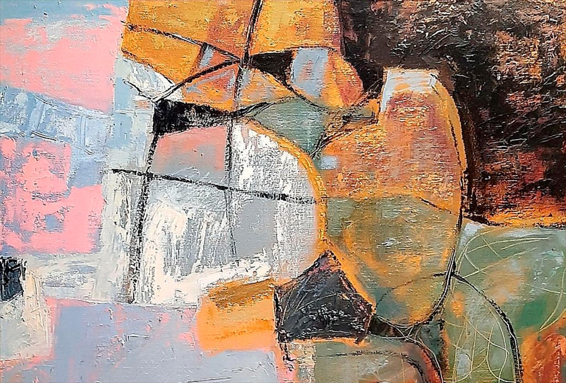Abstract Oil painting signs Tetyana Shulyak - 2