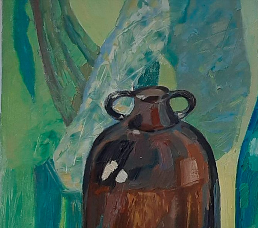 Abstract Oil painting Blue still life Tetyana Shulyak - 5