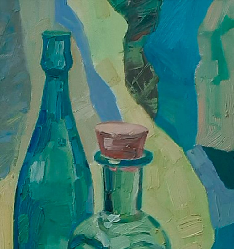 Abstract Oil painting Blue still life Tetyana Shulyak - 6
