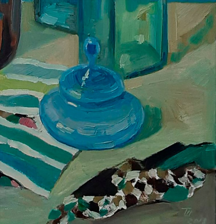 Abstract Oil painting Blue still life Tetyana Shulyak - 7