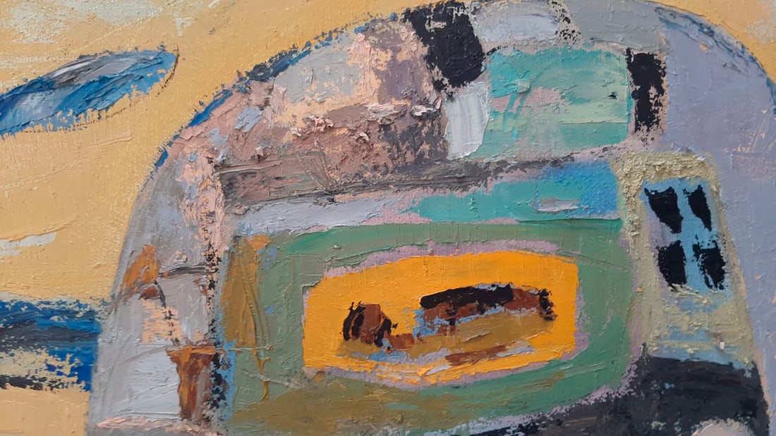 Abstract Oil painting House among the clouds Tetyana Shulyak - 16