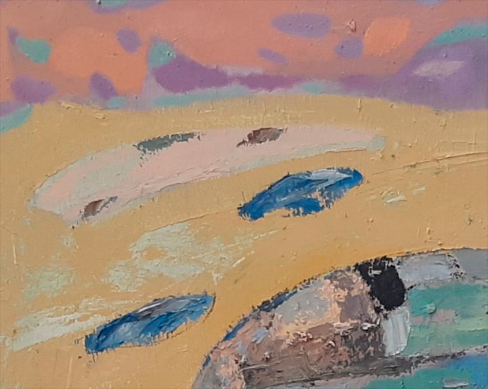 Abstract Oil painting House among the clouds Tetyana Shulyak - 7