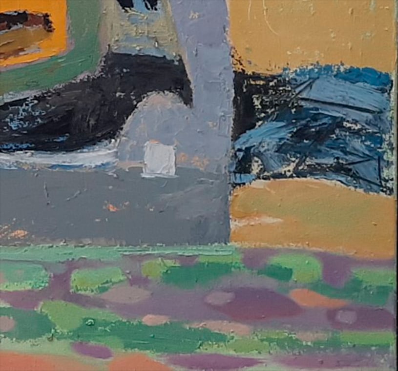 Abstract Oil painting House among the clouds Tetyana Shulyak - 9