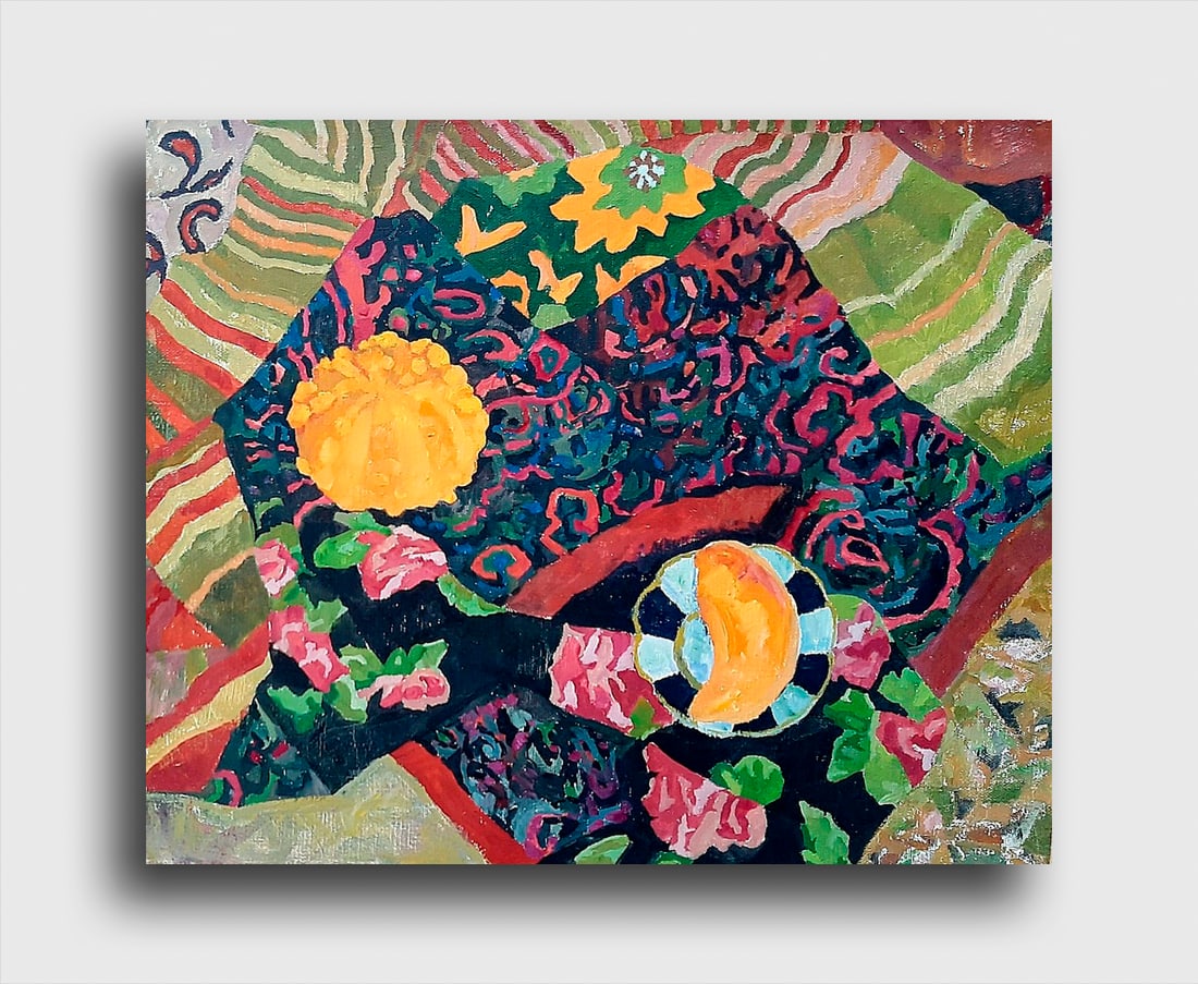 Abstract Oil painting Yellow pumpkin Tetyana Shulyak - 12