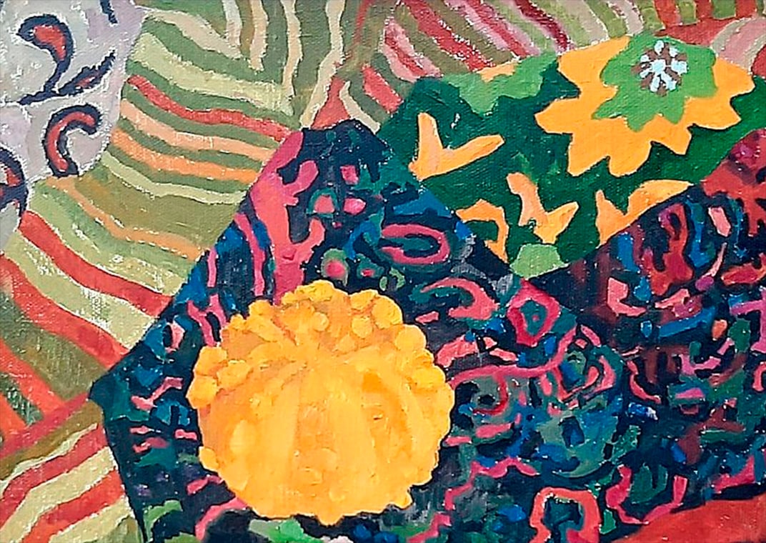 Abstract Oil painting Yellow pumpkin Tetyana Shulyak - 6