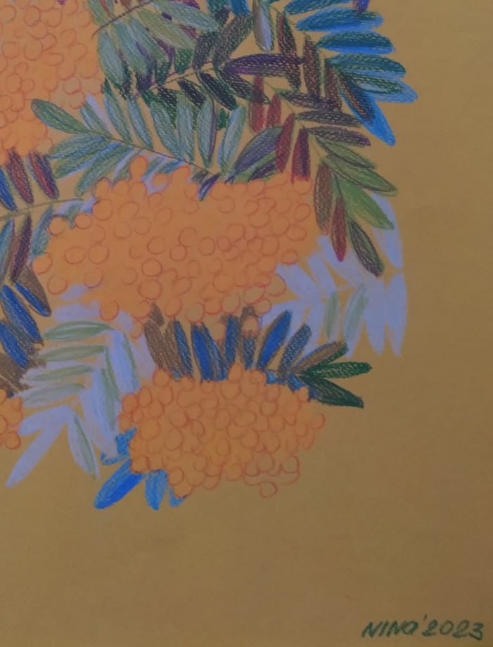 Oil painting mountain ash Nina L - 8