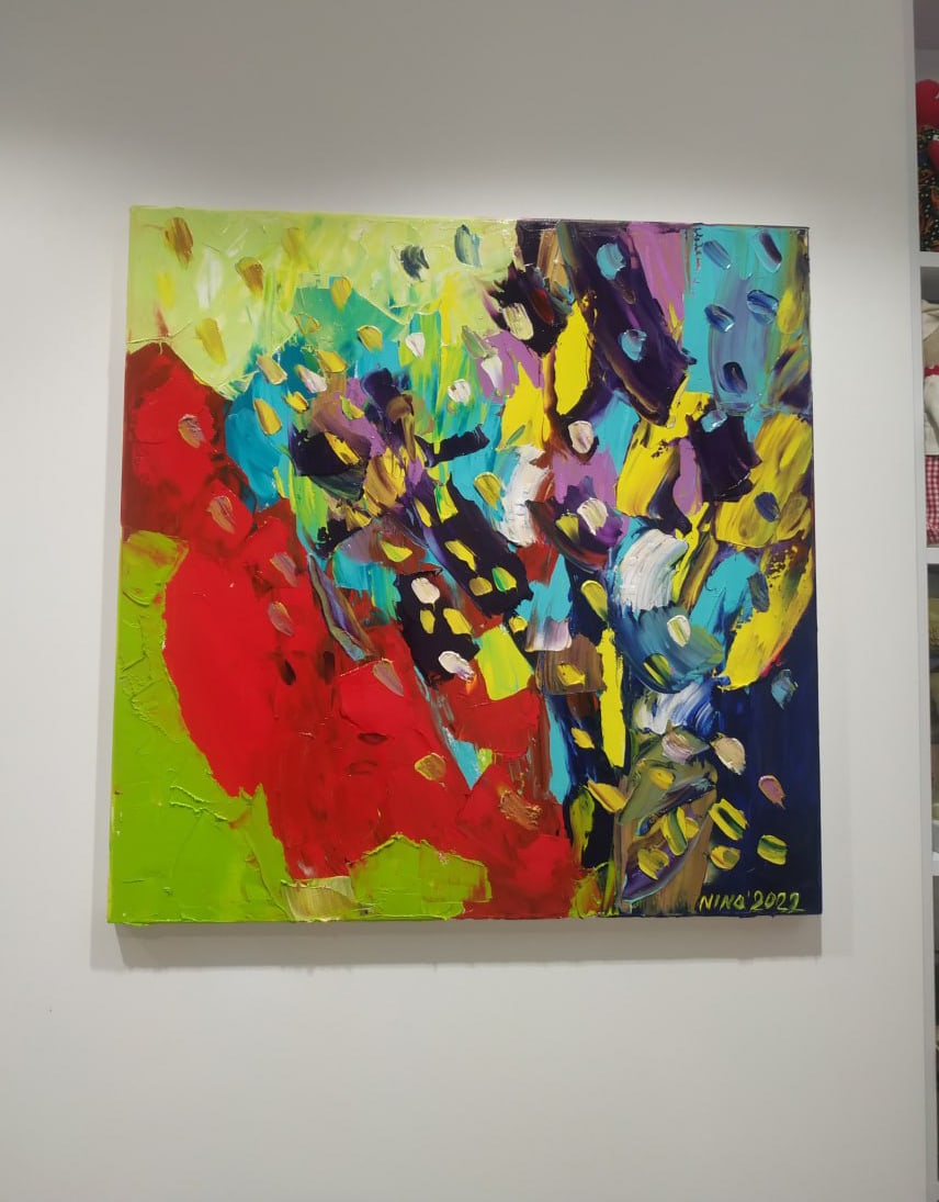 Abstract Oil painting Watermelon Nina L - 10