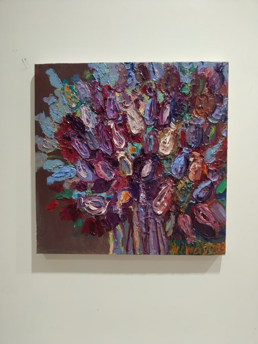 Oil painting Thistles Nina L - 10