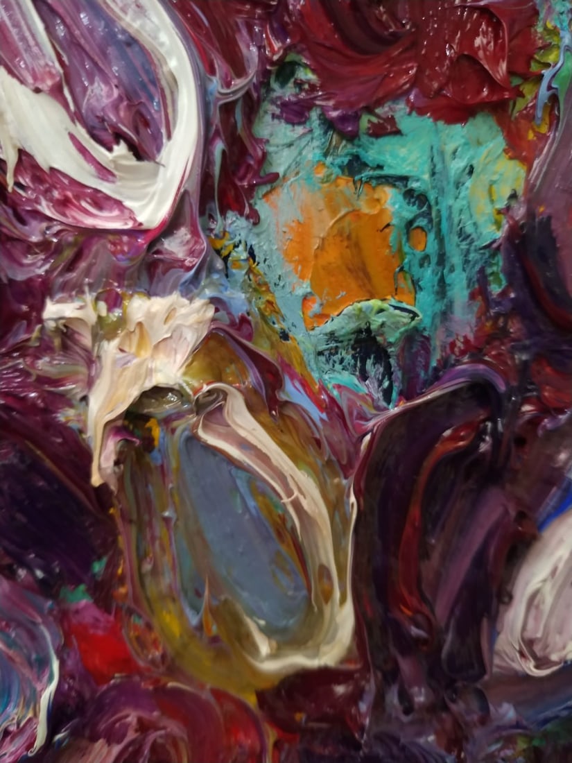 Oil painting Thistles Nina L - 3