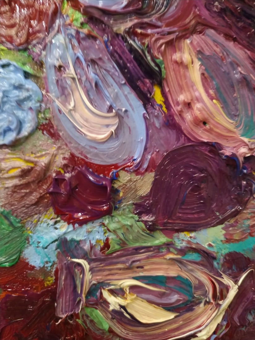 Oil painting Thistles Nina L - 4