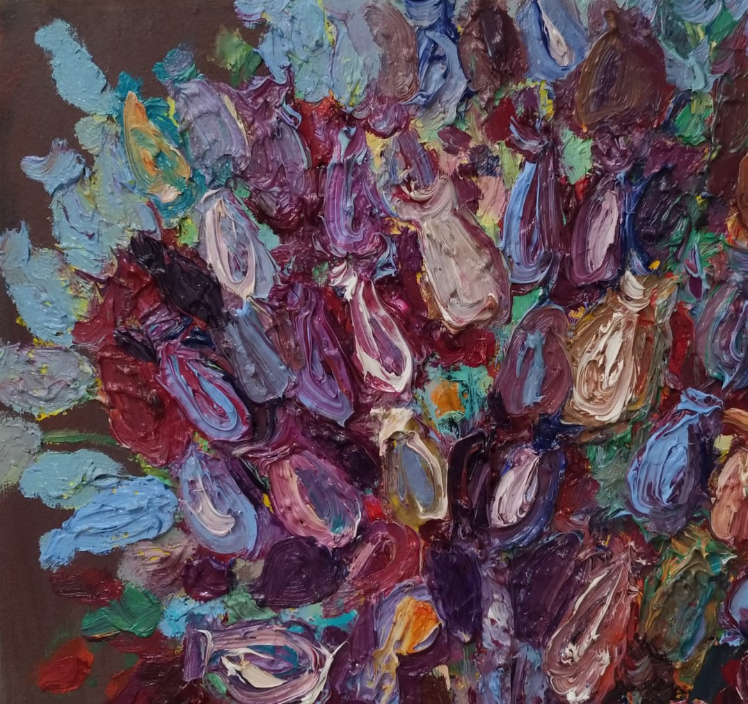 Oil painting Thistles Nina L - 5