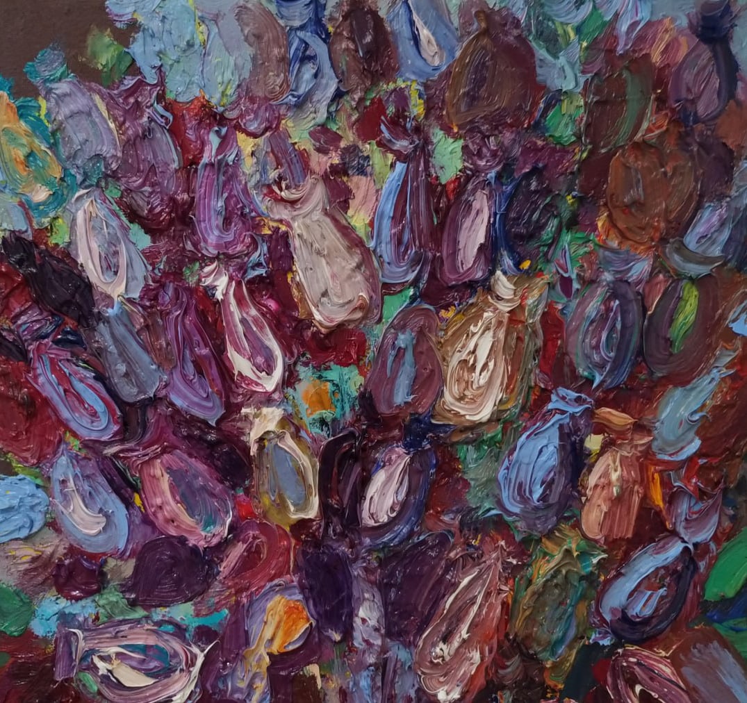 Oil painting Thistles Nina L - 6