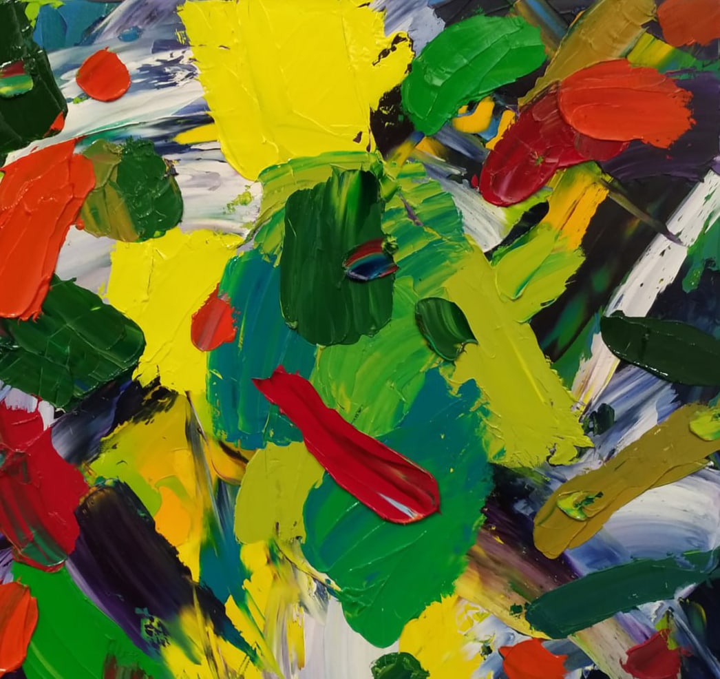 Abstract Oil painting Summer Nina L - 3