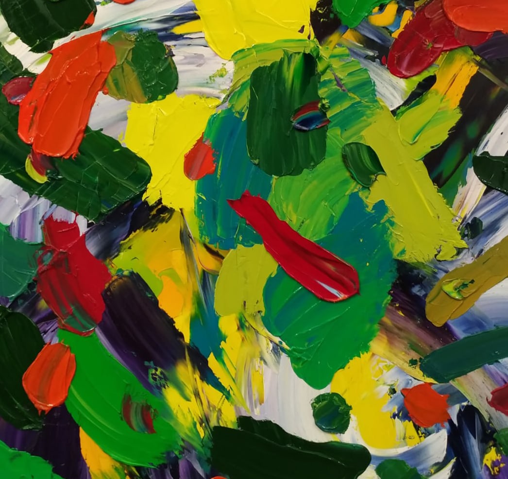 Abstract Oil painting Summer Nina L - 6