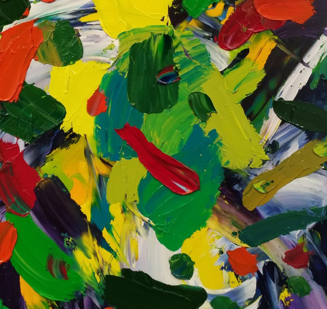 Abstract Oil painting Summer Nina L - 9