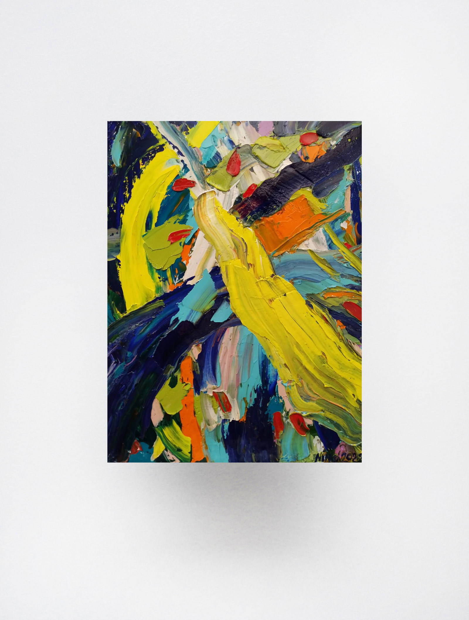 Abstract Oil painting The constellation of Sagittarius Nina L - 10