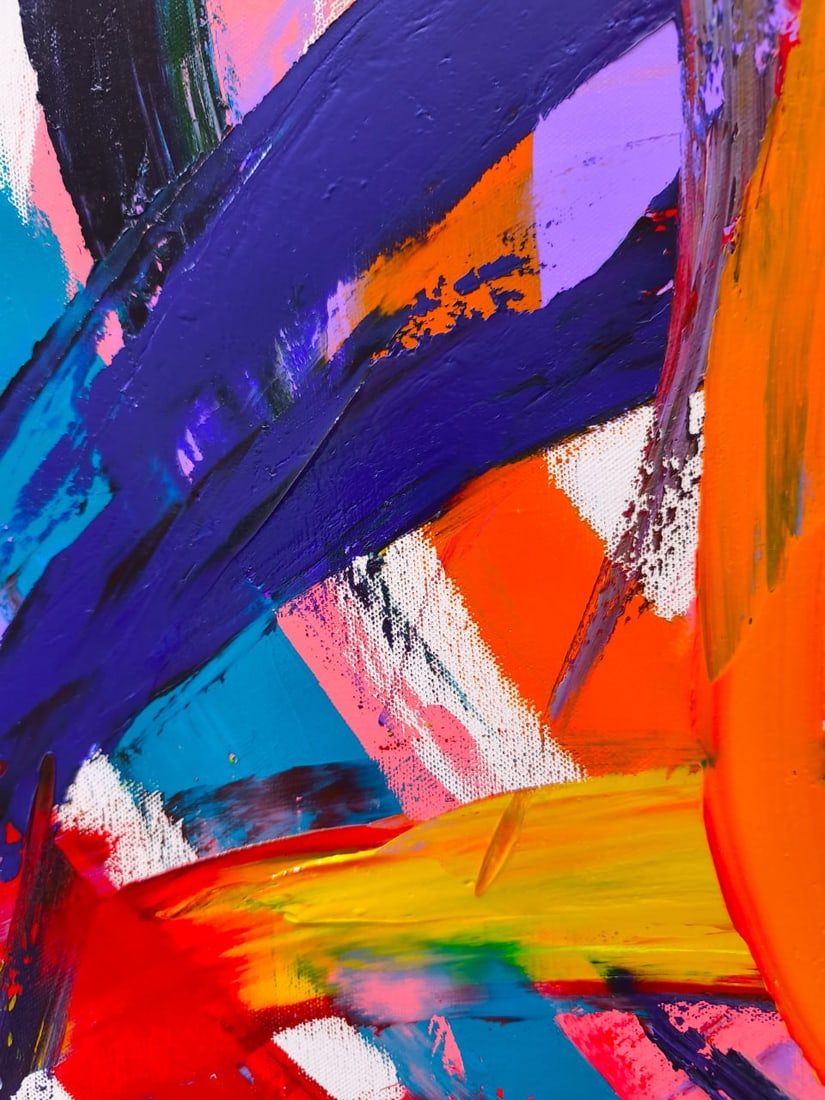 Abstract Oil painting Universe Nina L - 5