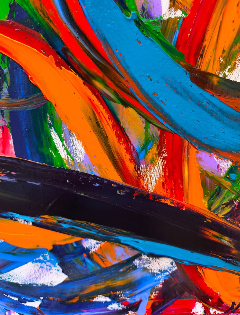 Abstract Oil painting Universe Nina L - 6