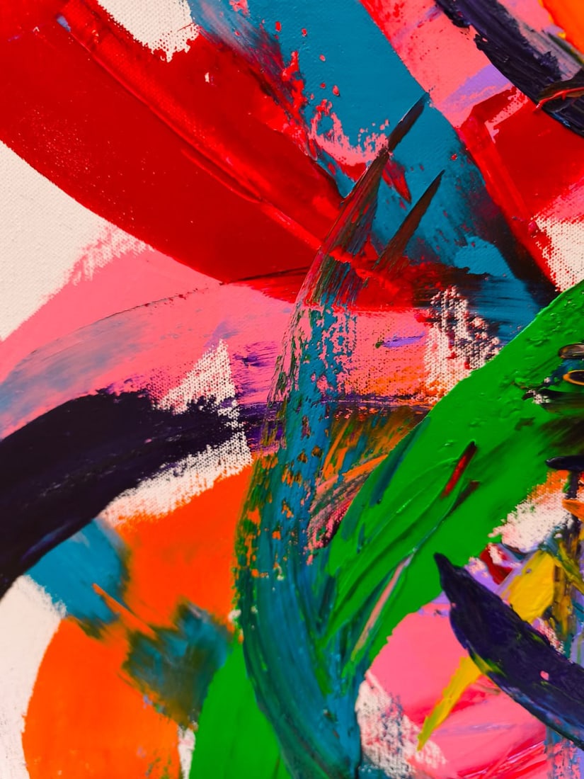 Abstract Oil painting Universe Nina L - 8