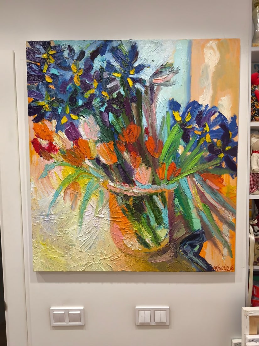 Abstract Oil painting Spring Nina L - 2