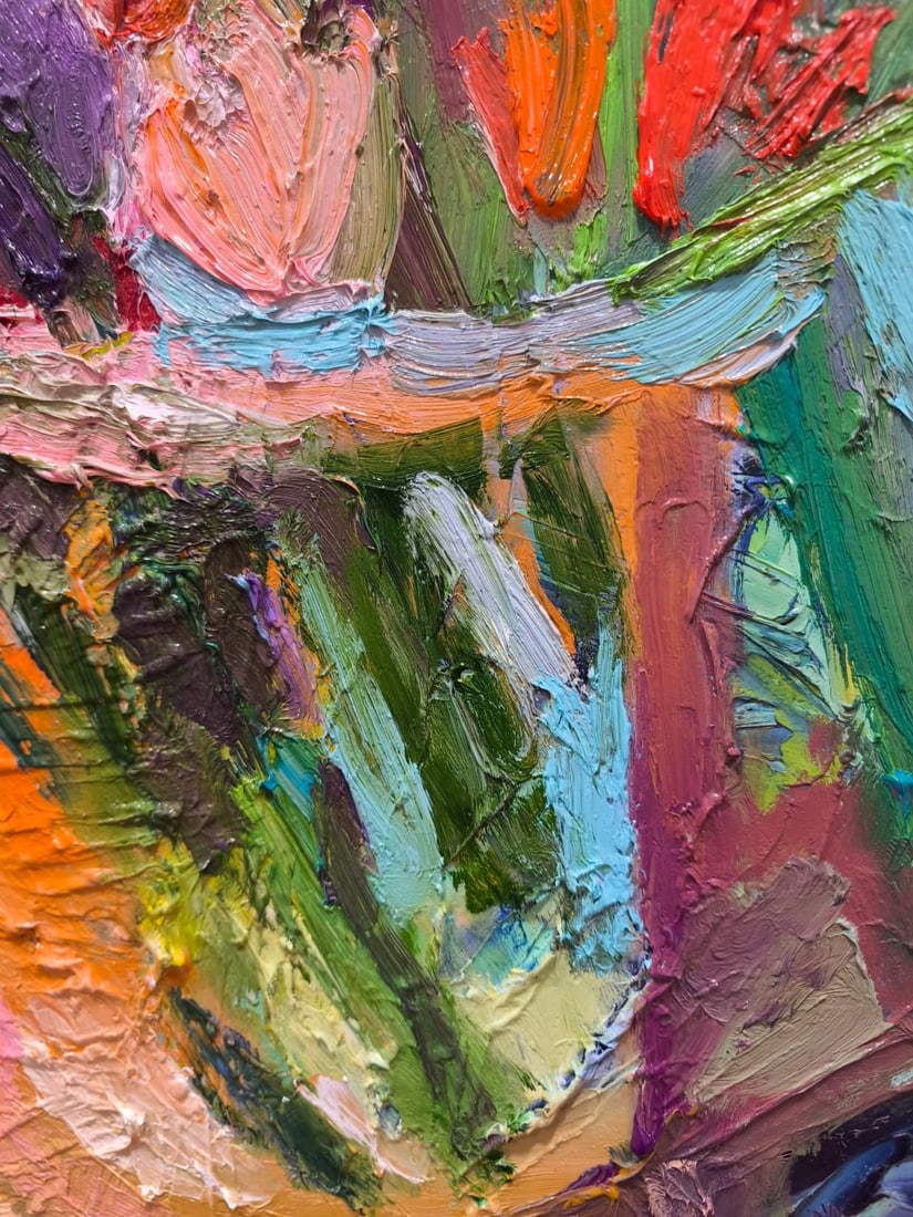 Abstract Oil painting Spring Nina L - 3