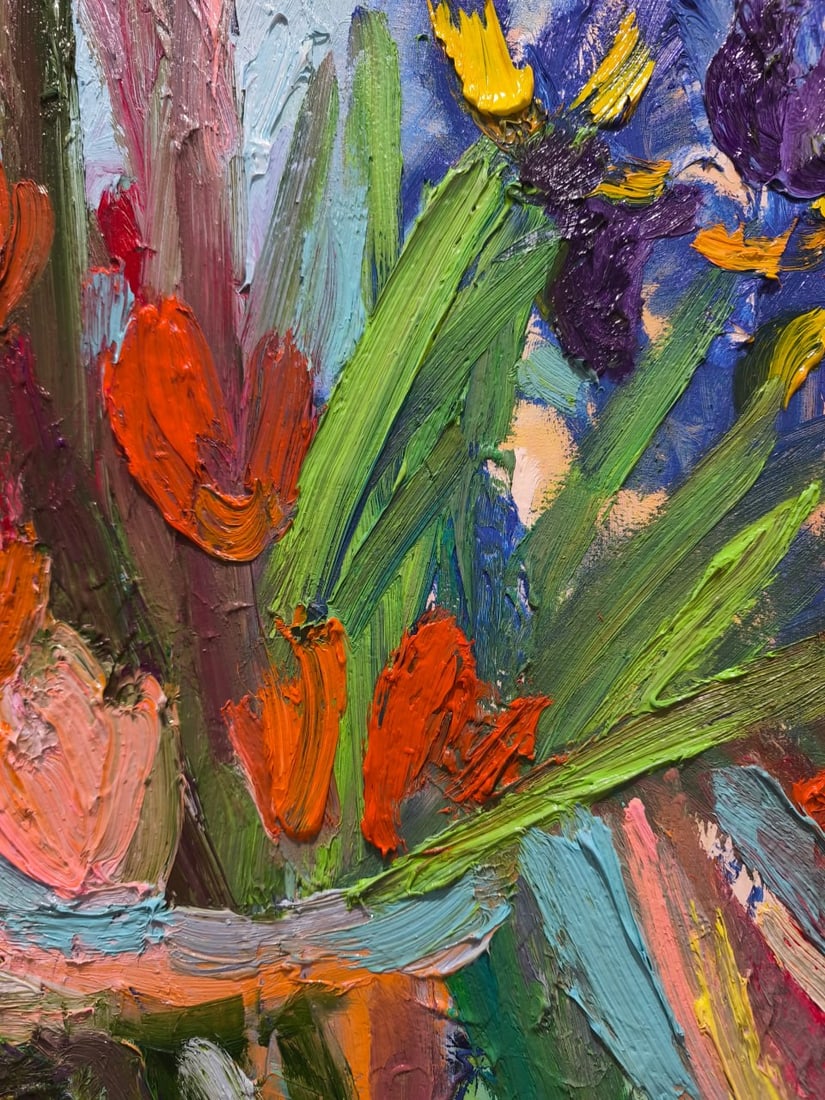 Abstract Oil painting Spring Nina L - 4