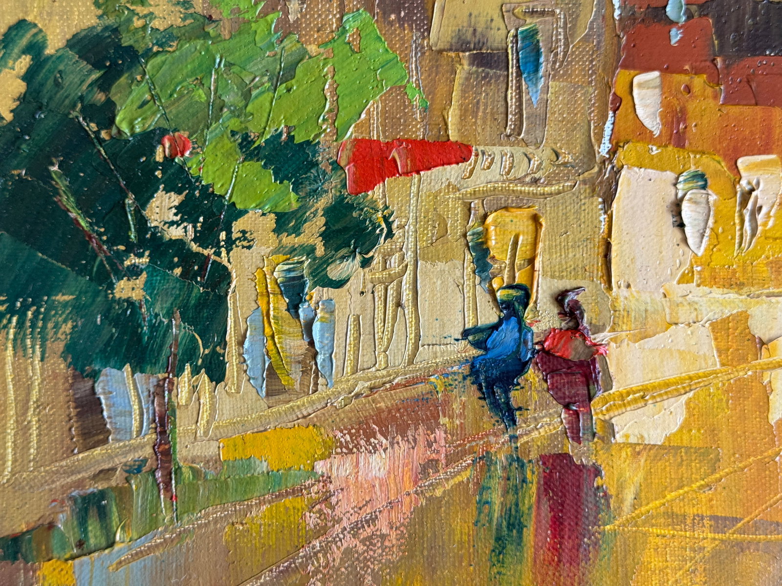 Oil painting with frame it's evening K. Leonid - 6
